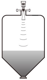 喇叭口雷達(dá)液位計錐形罐安裝示意圖
